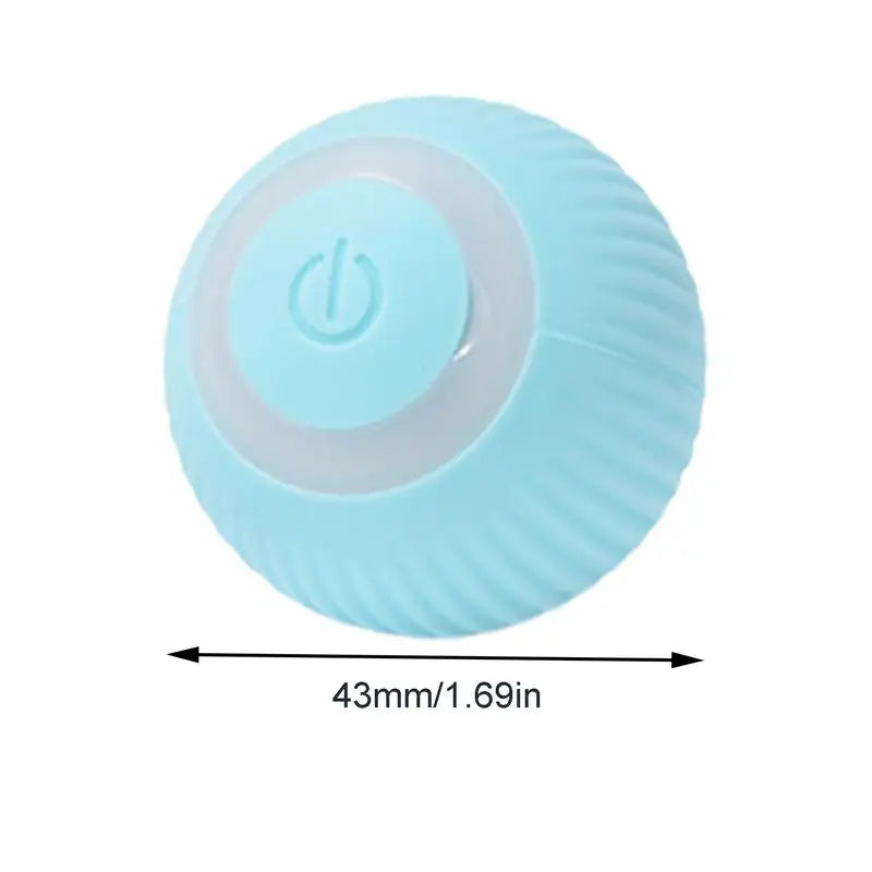 Rechargeable Cat Ball Toy Smart Automatic Rolling Kitten Toys 360 Degree Spinning Ball for Cats Usb Rechargeable Pet Toys