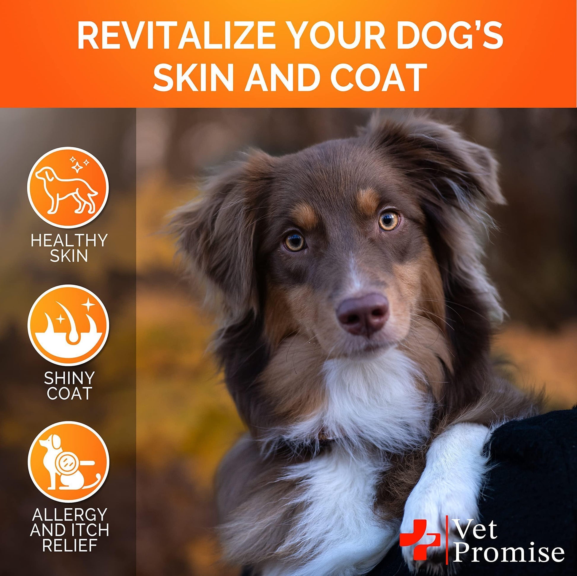 Revitalize Your Dog's Skin and Coat with Omega 3 Fish Oil Chews - 120 Delicious Treats for Ultimate Health and Allergy Relief