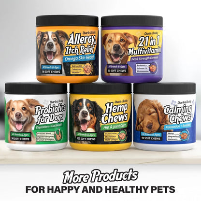 Delicious Chicken-Flavored Calming Chews for Dogs - 90 Soft Treats for Anxiety Relief